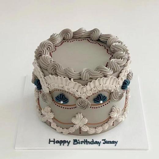 奶油复古裱花蛋糕 | 昔果 商品图0