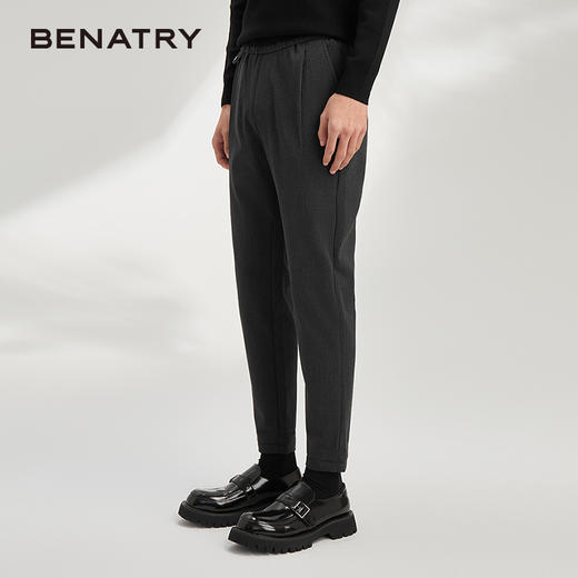 贝纳川休闲裤男士直筒宽松男裤韩版潮百搭裤子男九分裤ECY332014138 商品图4