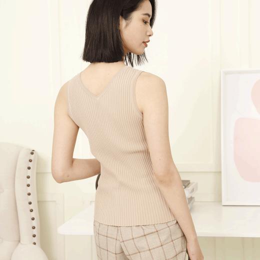 宗洋zongyang女装2022春夏新品百搭针织打底衫吊带背心BCL4TB7845-31 商品图3