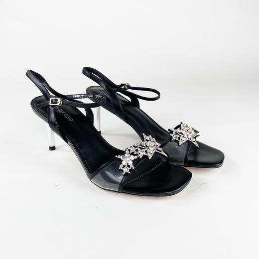 IUIU SECOND夏季时尚元素方头细跟凉鞋 商品图2