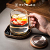玻璃茶杯耐热茶水分离泡茶杯55度恒*用带盖高颜值杯子套装 伊-清灵（透明）大肚泡茶杯榉木+逗号恒温垫（木纹） 商品缩略图6