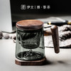 茶水分离泡茶杯玻璃杯带盖过滤茶杯水杯大容量杯子男女 逗号恒温垫O2e 商品缩略图2