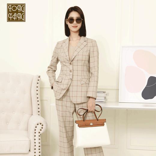 宗洋zongyang女装2022春季新品西装上衣长袖格子显瘦外套BCL4XS7839-76 商品图0