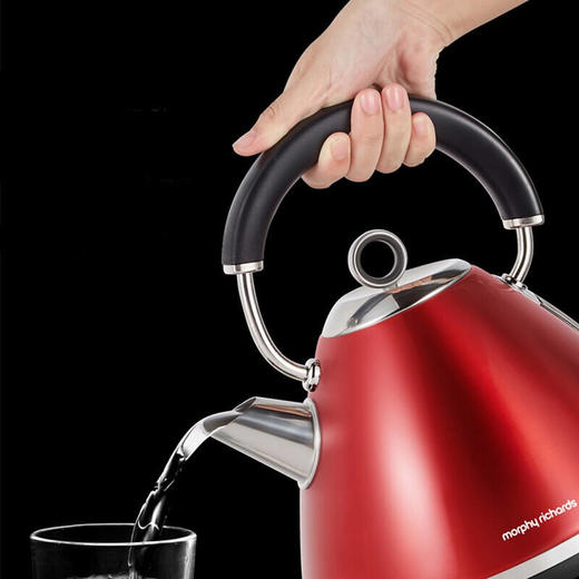 摩飞电热水壶 进口304不锈钢烧水壶MR7076A 1.5L电水壶 红色MR7076A 商品图5