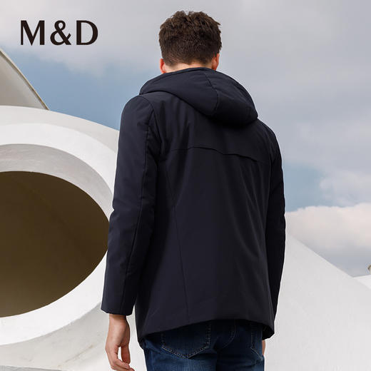 M＆D/名盾冬季男士羽绒服外套连帽白鹅绒加厚羽绒服 商品图3