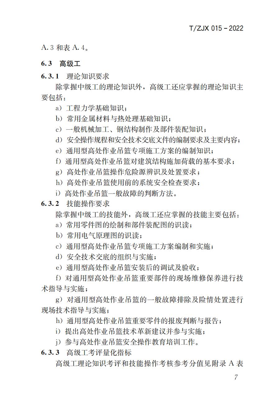 38325 T/ZJX 015-2022 职业技能考评标准高处作业吊篮操作工_08.jpg