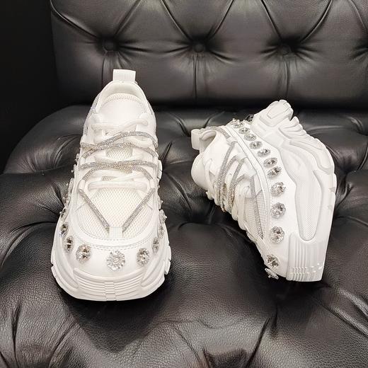 LFGJ 5243 春款水钻链条相接时尚老爹鞋 商品图3