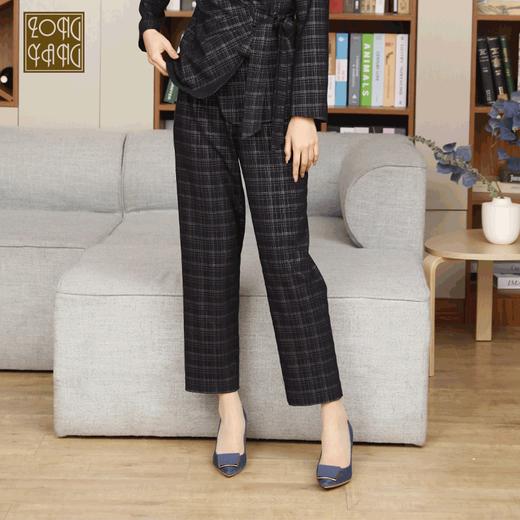 宗洋zongyang女装2022春季新品宽松格子休闲裤BCL1CK7803-48 商品图0