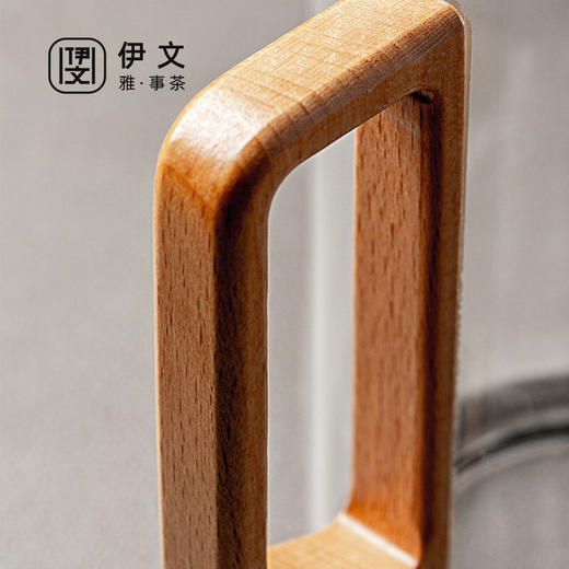 月牙过滤茶杯家用泡茶杯耐热玻璃杯带把办公室大容量 伊-【推荐】听风绿茶杯-大（带盖）P2c（言调） 商品图9