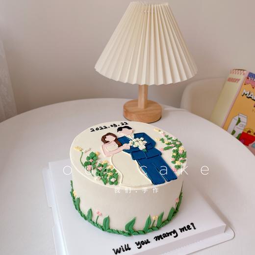 求婚/结婚/领证/纪念日蛋糕-低糖处理无添加 商品图3