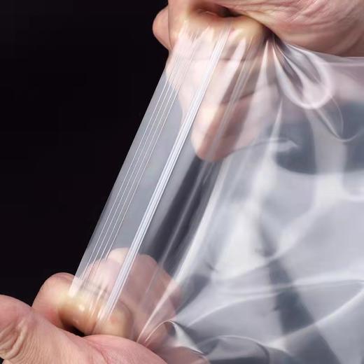 加厚自封袋塑封口袋密封袋透明袋收纳包装袋白边PE袋100个/包 商品图4