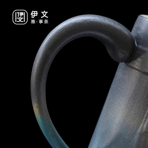 陶瓷暖猫泡茶杯创意马克杯茶杯陶瓷过滤水杯带盖情侣对杯杯子 暖猫杯 男款-渐变黑蓝E1e（言调） 商品图8