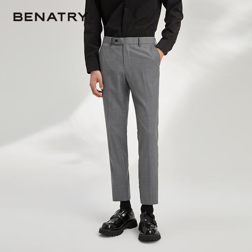 贝纳川西裤男商务正装修身西服裤子ECY326001138 商品图0