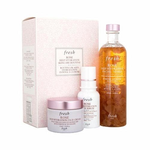 Fresh/馥蕾诗  玫瑰沁润三件套 （花瓣水250ml+保湿精华露30ml+玫瑰面霜50ml） 商品图2