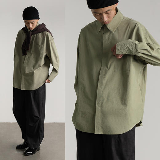 CryingCenter relax基本廓形衬衫 商品图3