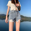 【HEY+JEANS】 2022夏季新款高腰显瘦牛仔裤 时尚热裤 牛仔裙 商品缩略图4