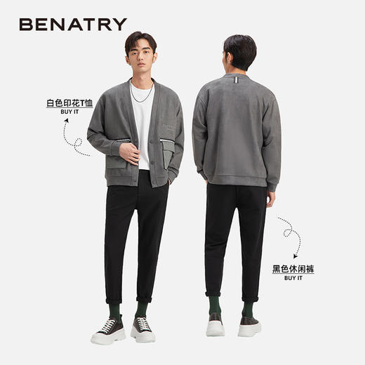 贝纳川薄款外套男日系潮流工装夹克百搭休闲上衣ECY300011138 商品图2