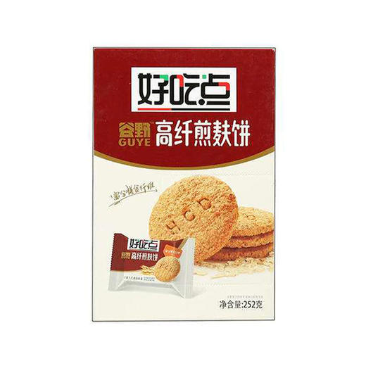 好吃点谷野高纤煎麸饼干 252g 商品图0