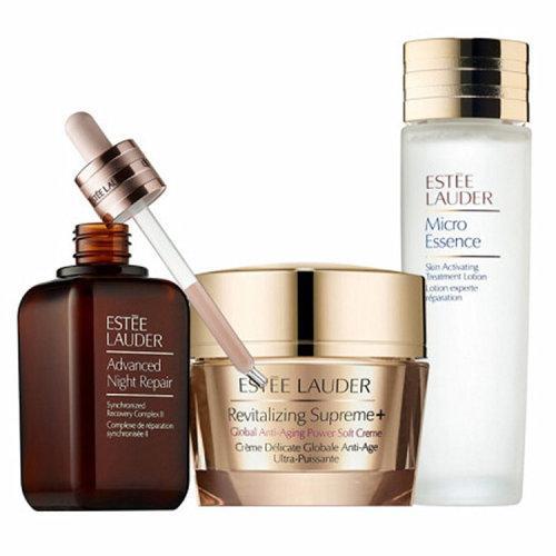 Estee Lauder/雅诗兰黛  面部护理套装 三件套 原生液150ml+小棕瓶面部精华50ml+多效智妍面霜75ml三件套 商品图0