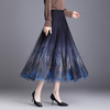 TY-6728 网纱半身裙时尚新款印花大摆裙气质优雅中长款A字裙夏季半身裙 商品缩略图2