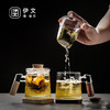 茶杯家用玻璃带盖过滤泡茶杯办公室男女喝茶杯子茶水分离杯 【推荐】心悦玻璃杯胡桃木杯柄（带胡桃木杯垫）K2d 商品缩略图0