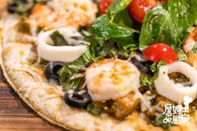 青椒鸡丁海鲜饼