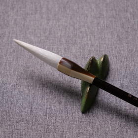 包邮【网课老师同款】秦建中老师书法实践经验定制“白玉”羊毫加健毛笔 适合隶书篆书行书大字 练习教学创作挥毫皆宜