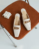 IUIU SECOND春夏漆皮穆勒拖尖头小跟拖鞋 商品缩略图1
