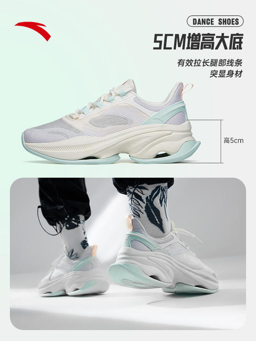 安踏综训鞋女2022夏季新款轻便透气减震耐磨增高运动鞋122227756-2 商品图6