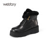 westory2021新款冬季厚底暖暖靴复古时尚女靴S21DS81321 商品缩略图0
