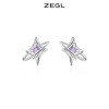 ZEGL设计师银河甜心系列925纯银四芒星耳钉女小众设计感耳环耳饰 商品缩略图0