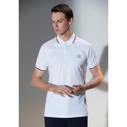 GOOD LUCK/德鲨100%纯棉舒适简约两色可选百搭POLO衫LY13022 商品图1