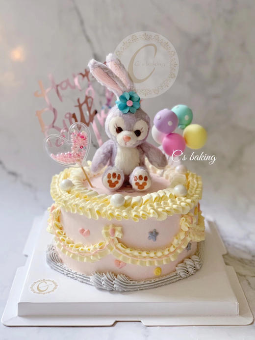 #复古风  #迪士尼 星黛露 兔子/梦幻场景/小仙女最爱 忌廉蛋糕（默认自提，收费配送请联系客服） 商品图0