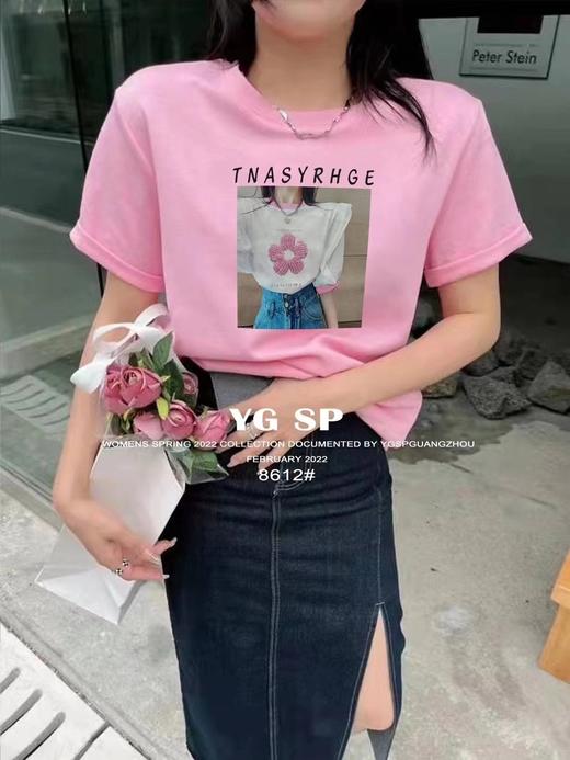 女美女一朵花短T8612 商品图3