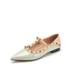 westory女鞋2021春夏季新款时尚浅口平底单鞋潮流柳丁可两穿单鞋女S21AE53501