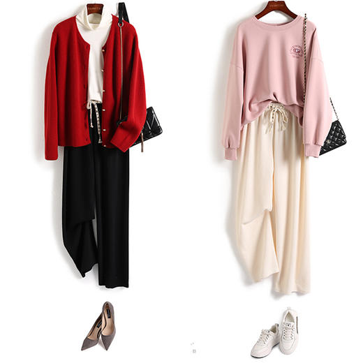 买一送一【小红书爆款！】云朵泡芙阔腿裤 舒适透气 时尚百搭 显高显瘦 穿出大长腿 热卖 商品图2