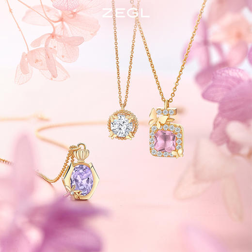 ZEGL设计师香水物语系列925纯银小瓶子项链女轻奢小众锁骨链配饰 商品图0