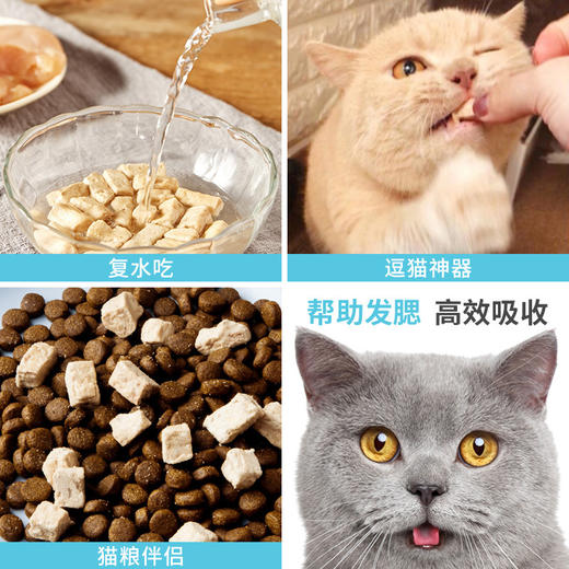 爱立方冻干生骨肉猫粮零食宠物猫咪狗鹌鹑磨牙冻干喵喵酱海洋彩虹冻干棒鱼籽蛋黄 商品图9