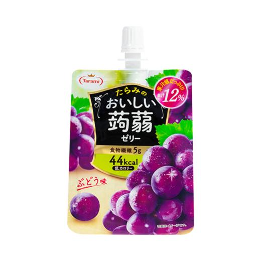 【6件装】TARAMI 多良见 蒟蒻果汁果冻 葡萄味 150g 商品图0