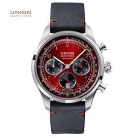 宇联（UNION GLASHÜTTE）德国手表贝利士系列 男士机械计时腕表2022全球限量款 D009.427.16.442.09
