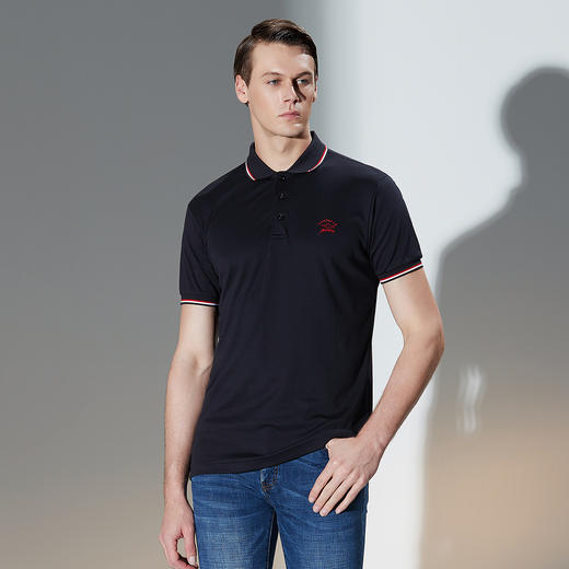 GOOD LUCK/德鲨100%纯棉舒适简约两色可选百搭POLO衫LY13022 商品图8