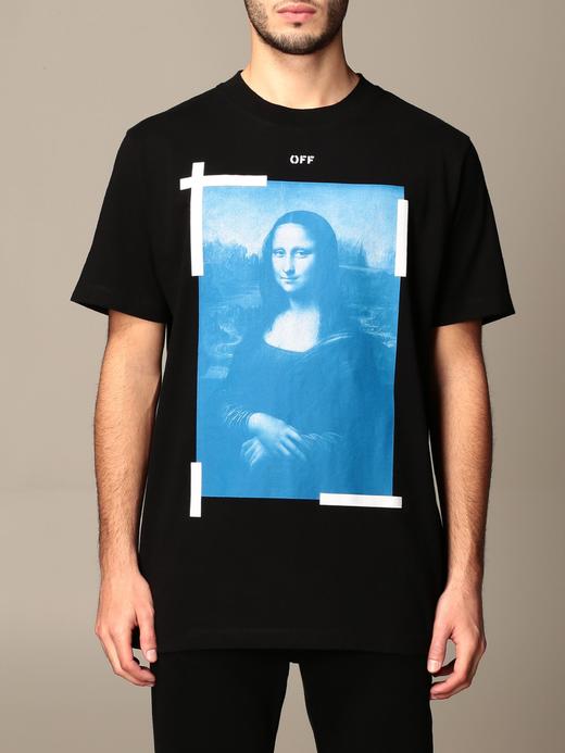 【超惠秒】OFF WHITE 男士 全棉蒙娜丽莎印花质感休闲短袖T恤 99084 商品图0