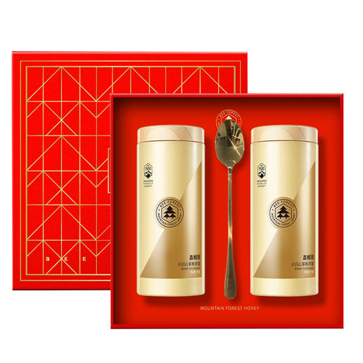 森蜂园椴树原蜜雪蜜1000g*2 椴树蜂蜜礼盒精美礼盒送礼团购含礼盒 商品图2