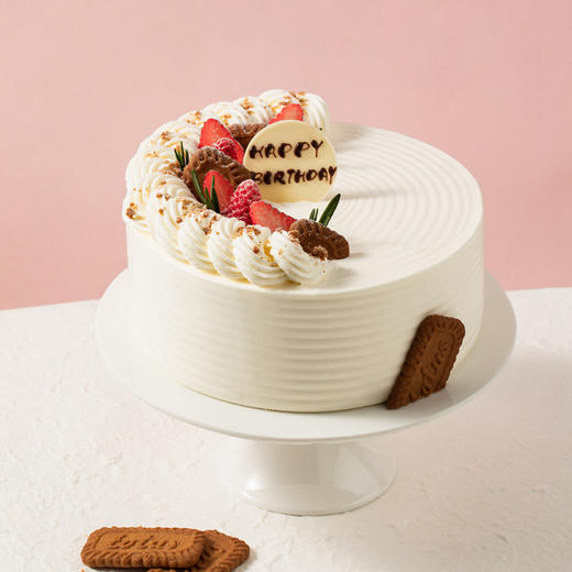 【转运圈圈】-细腻奶油撒上焦糖饼干，好运一圈一圈向你转来（赣州幸福西饼蛋糕） 商品图1