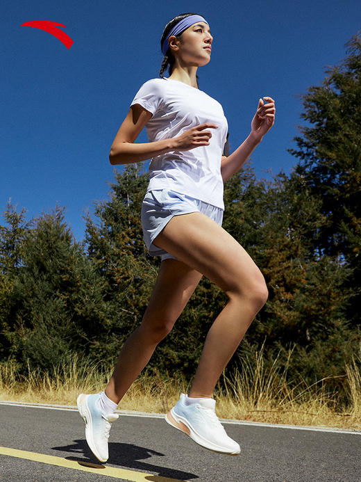 安踏冰肤科技丨2022夏季新款透气女健身短袖t恤运动上衣162225102-1/4 商品图1