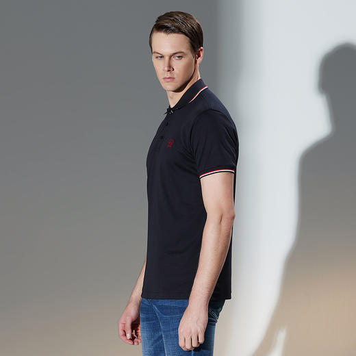 GOOD LUCK/德鲨100%纯棉舒适简约两色可选百搭POLO衫LY13022 商品图7
