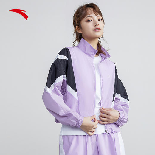 安踏运动外套女2022春季新款梭织潮流连帽外套162228605-1/2 商品图0