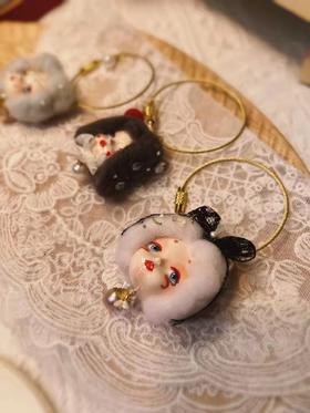 复古羊毛毡娃娃挂饰