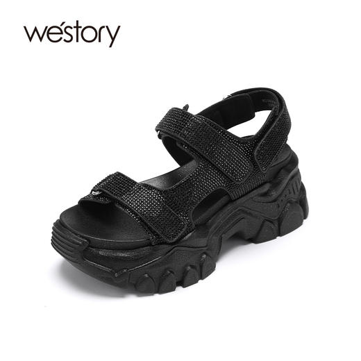 westory女鞋2021夏季新款休闲时尚凉鞋W21BG60961 商品图0