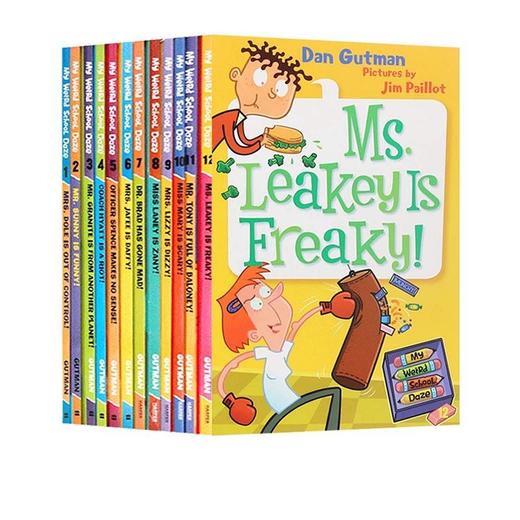 【宝莉爹书单·5-12岁】疯狂学校套装 英文原版 My Weird School  儿童章节桥梁书 校园幽默 【第一季&特别版配音频】 商品图1